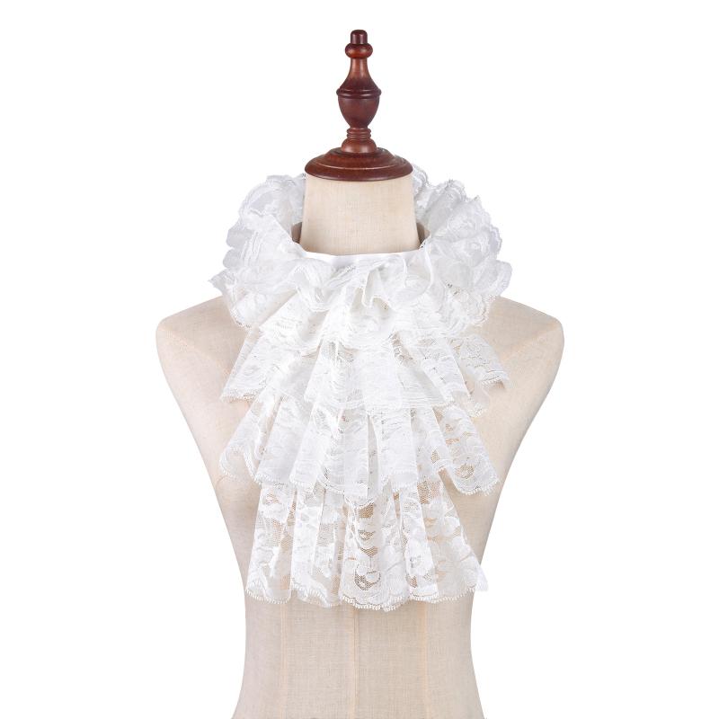 Women'S Victorian Era Accessories - 우아한 분리형 레이스 자보 칼라 의상