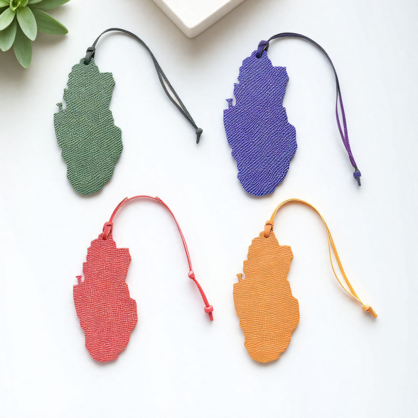 Women Accessories Qatar - 1pc 카타르지도 모양의 PU 가죽 펜던트,