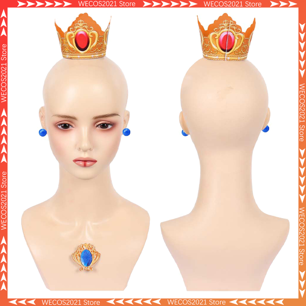 Women Accessories Earrings - 공주 피치 코스프레 왕관 귀걸이 2026
