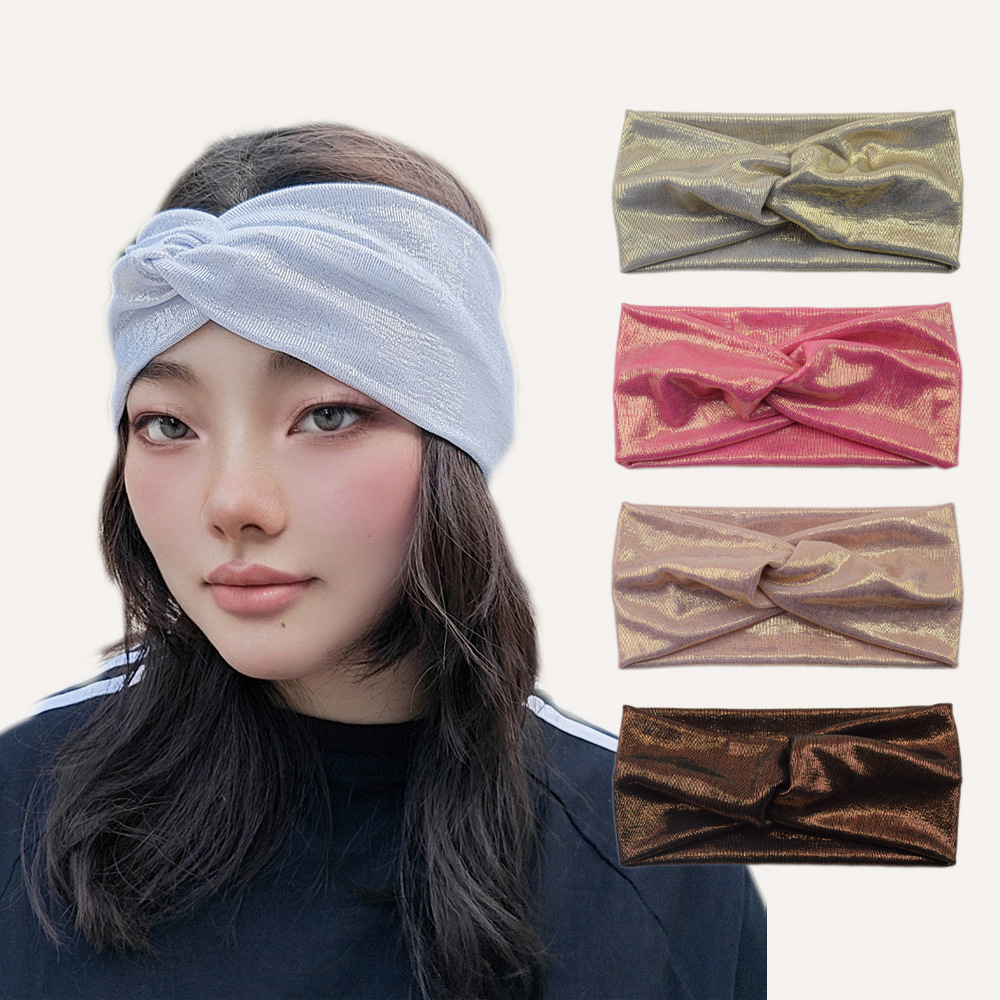 Women'S Yoga Accessories - 터번 헤드밴드 부드러운 트위스트 헤드밴드 헤드랩