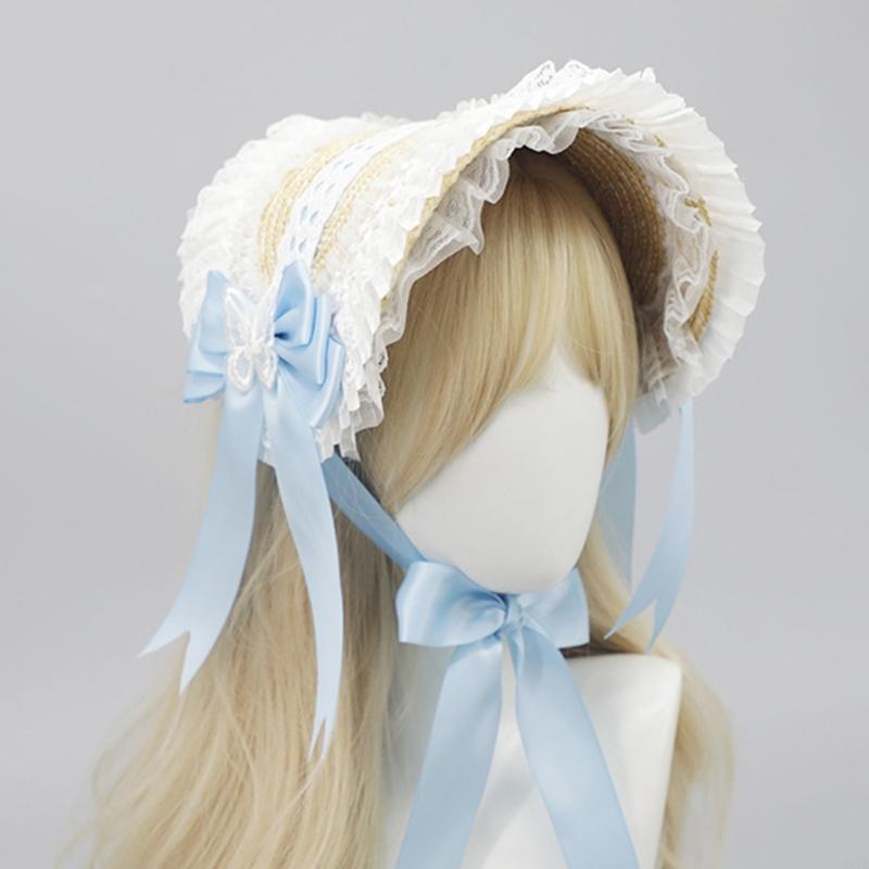 Women'S Victorian Era Accessories - y3ne 빅토리아 레이스 보닛 모자 여성과