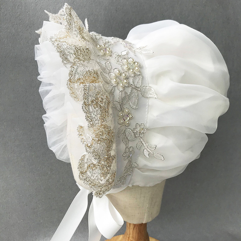Women'S Victorian Era Accessories - 빅토리아 보닛 프릴 빌리지 캡, 로리타,