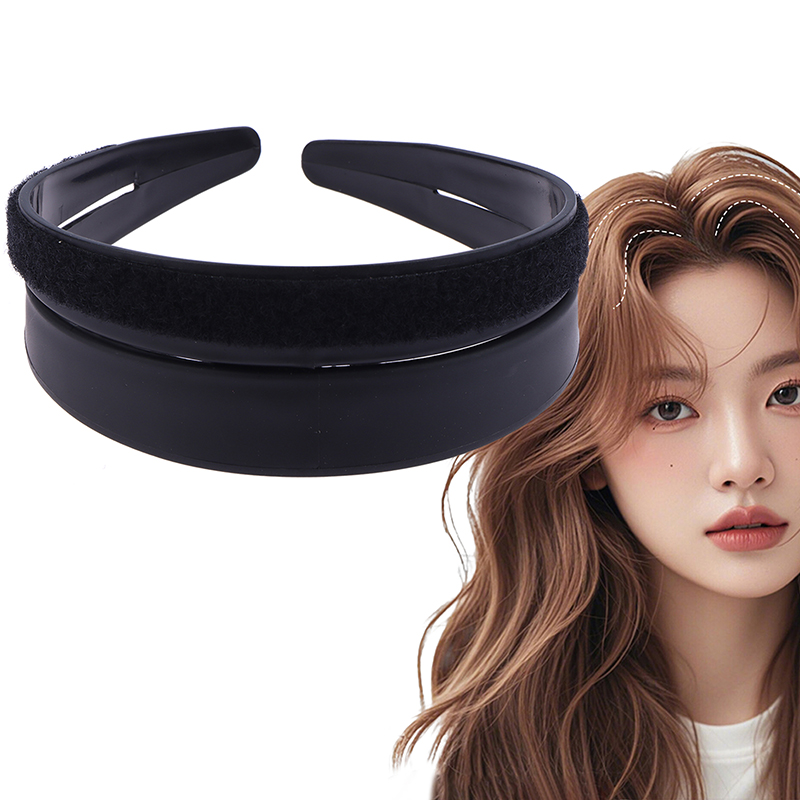 Women Accessories In Uk - 범프잇업 헤어밴드 블랙 플러피 헤어 클립