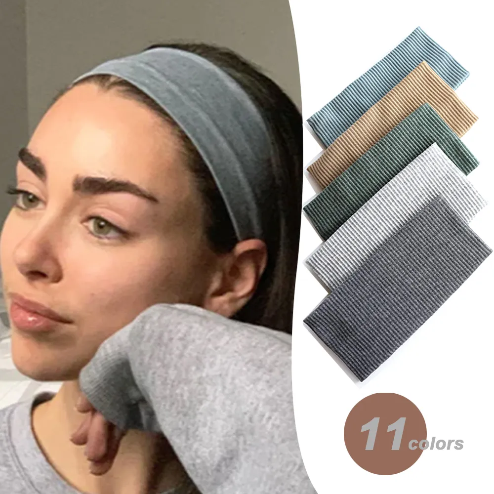 Women'S Yoga Accessories - 여성 솔리드 컬러 머리띠 요가 뜨개질