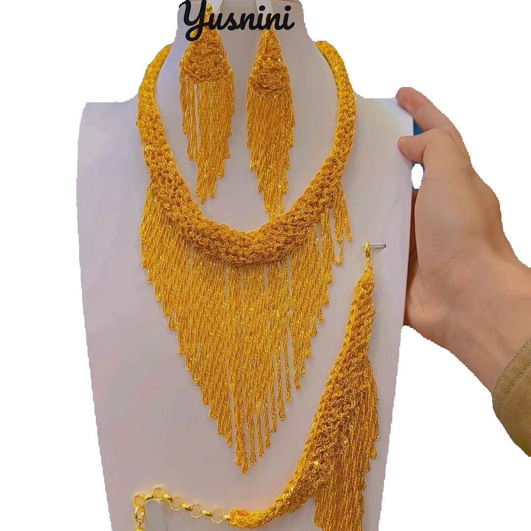 Women Accessories Dubai - 새로운 두바이 24K 골드 도금 신부