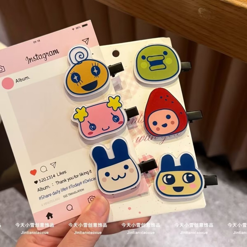 다마고치 시리즈 헤어핀 만화 덕빌 클립 사이드 뱅스 클 - Women'S Accessories List 리뷰 및 가격