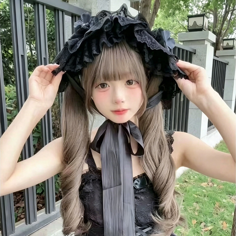 고딕 로리타 밀짚모자 BNT 블랙 레이스 플라워 플랫  - Women'S Victorian Era Accessories 리뷰 및 가격