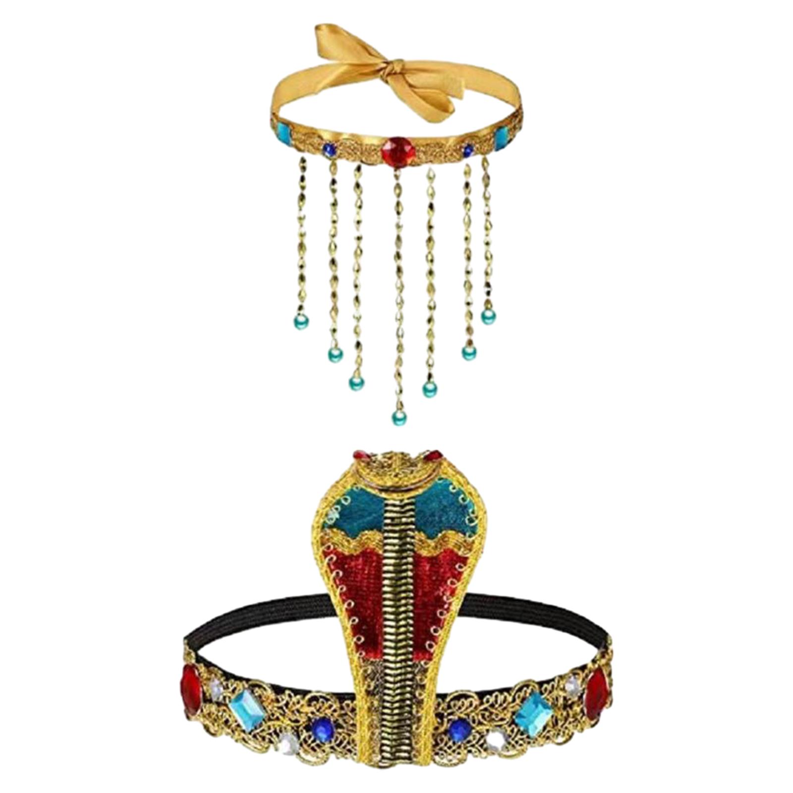 2 조각 이집트 의상 액세서리 이집트 여왕 머리 장식  - Women'S Egyptian Accessories 리뷰 및 가격