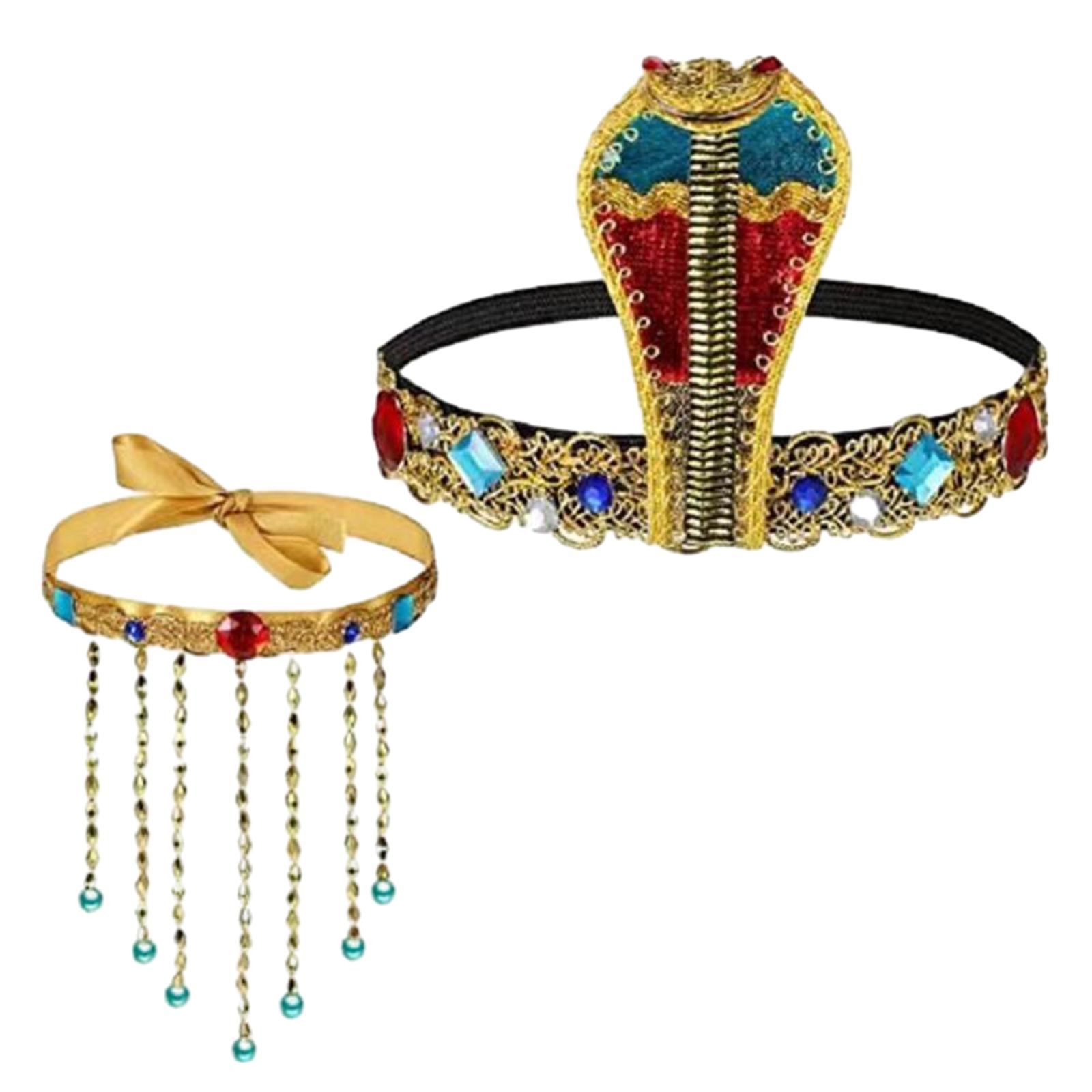 2 조각 이집트 의상 액세서리 이집트 여왕 머리 장식  - Women'S Egyptian Accessories 리뷰 및 가격