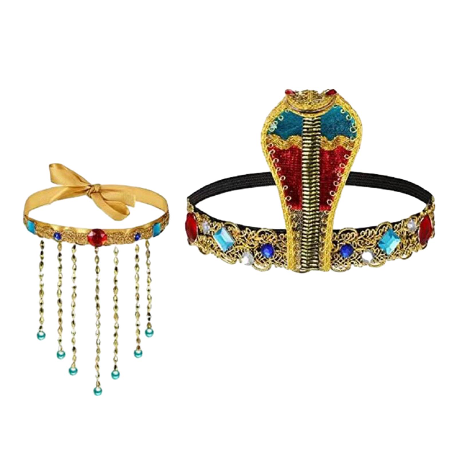 2 조각 이집트 의상 액세서리 이집트 여왕 머리 장식  - Women'S Egyptian Accessories 리뷰 및 가격