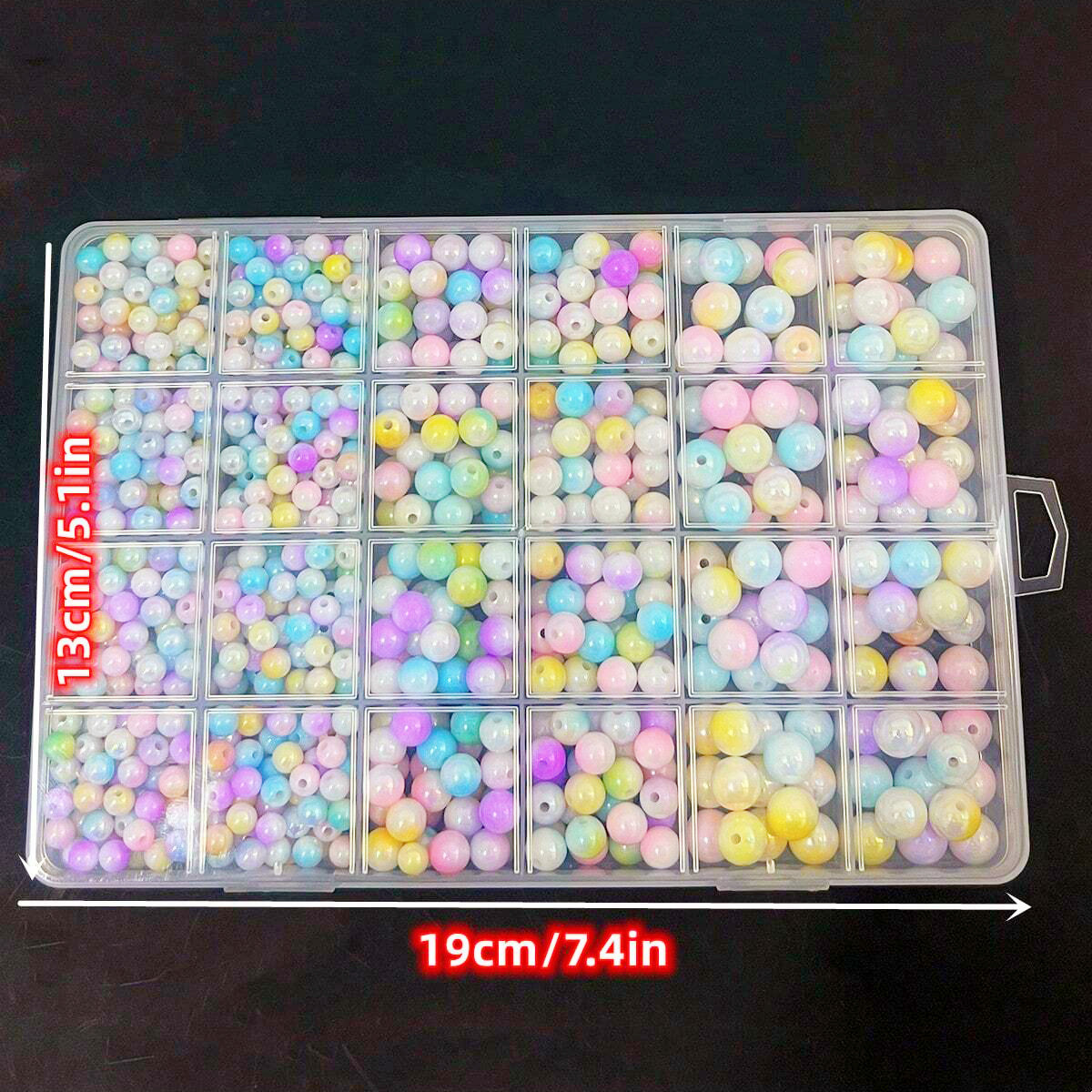 800개/24칸 세트 박스 6mm/8mm/10mm 귀여 - Women Accessories Bracelet 리뷰 및 가격