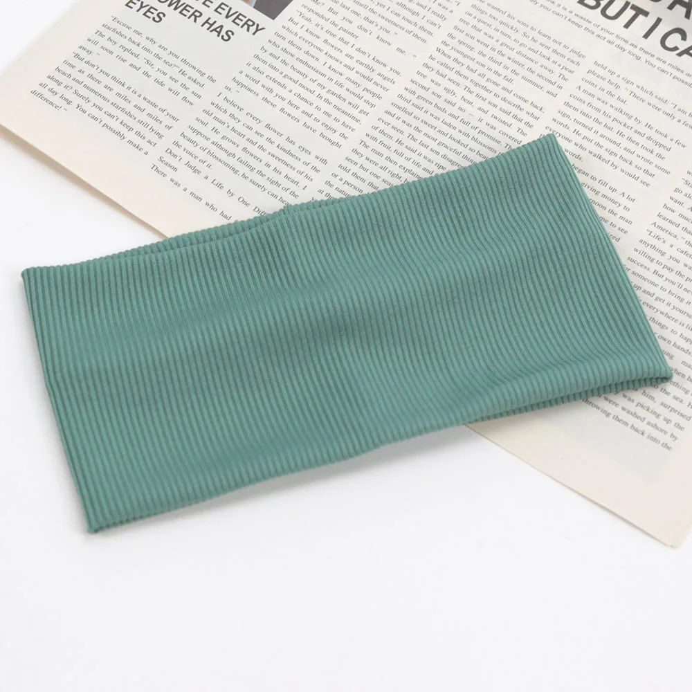 여성용 단색 머리띠, 요가 뜨게, 탄성 헤어밴드, 터번 - Women'S Yoga Accessories 리뷰 및 가격