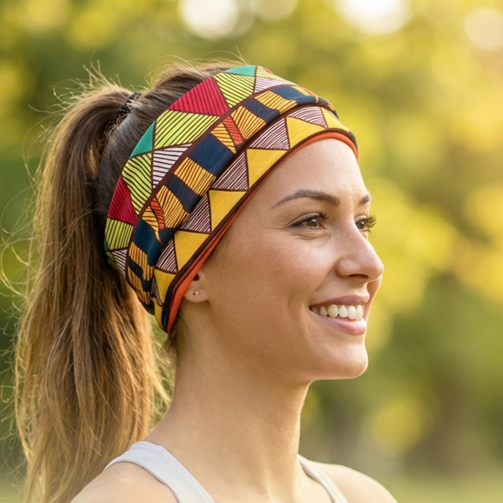여성용 보헤미안 헤드랩 아프리카 프린트 터번 넓은 신축 - Women'S Yoga Accessories 리뷰 및 가격
