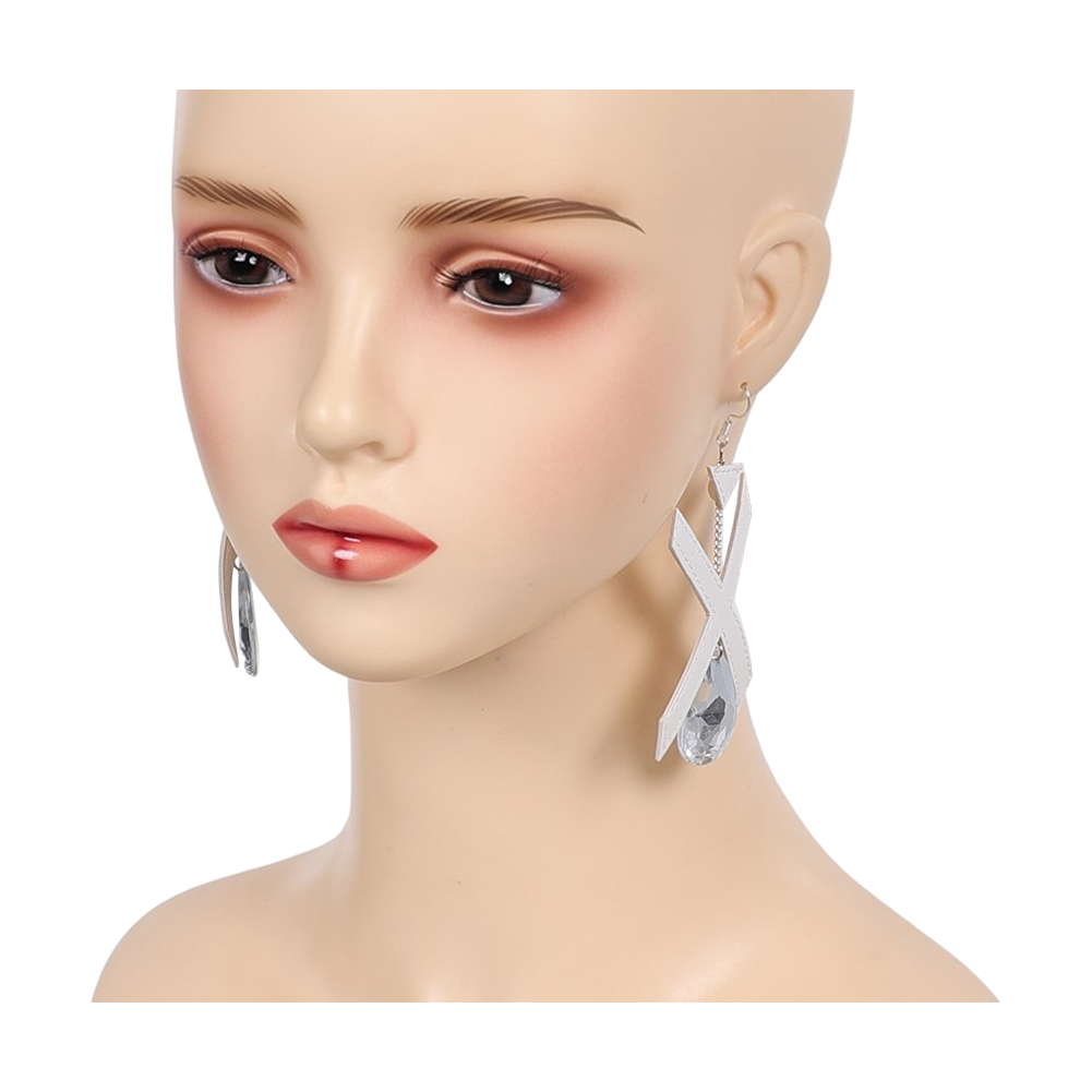 게임 라이벌 엠마 코스프레 그레이스 프로스트 실버 귀걸 - Women Accessories Earrings 리뷰 및 가격
