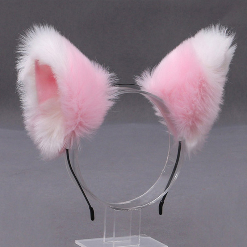 푹신한 여우 고양이 귀 플러시 머리띠 부드러운 털 헤어 - Women'S Accessories List 리뷰 및 가격