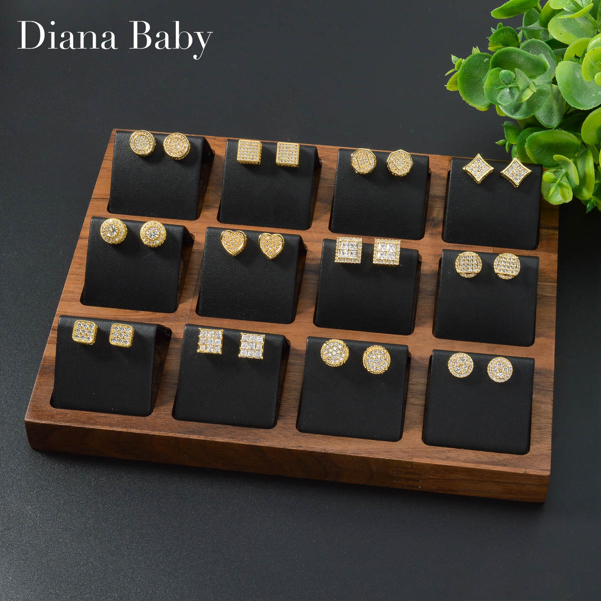 다이애나 베이비 골드 컬러 귀걸이 신부 액세서리 고품질 - Women Accessories Dubai 리뷰 및 가격