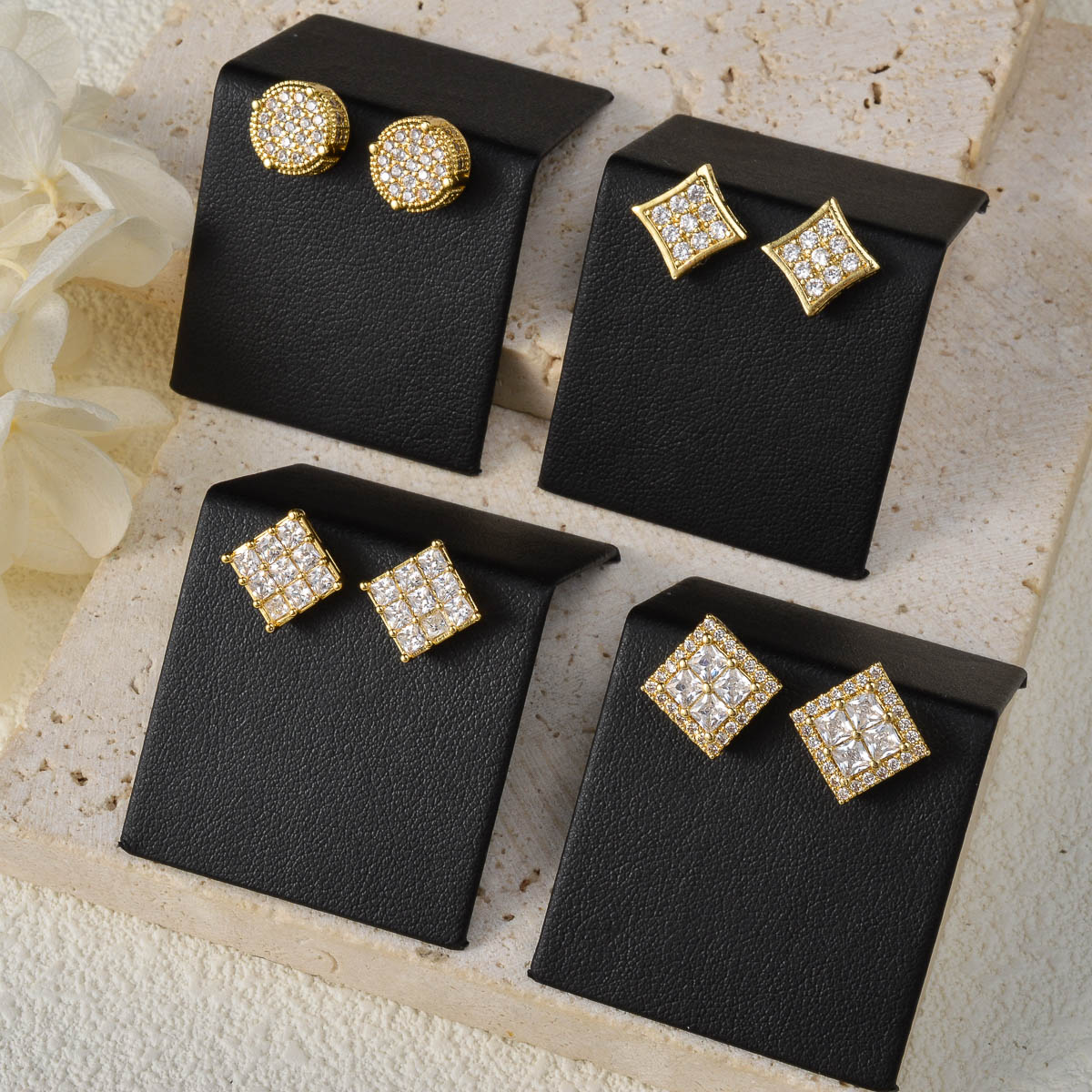 다이애나 베이비 골드 컬러 귀걸이 신부 액세서리 고품질 - Women Accessories Dubai 리뷰 및 가격