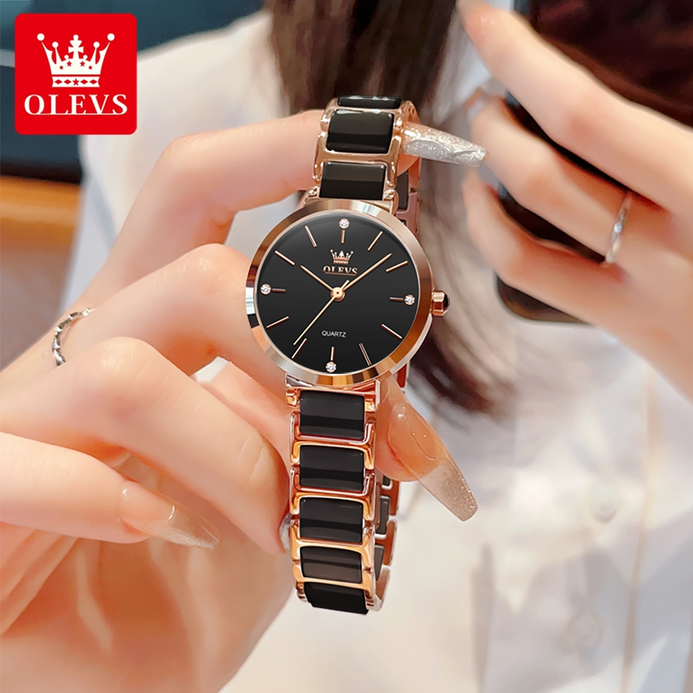 OLEVS 여성 시계 5877 고급스러운 우아한 쿼츠  - Women Accessories Bracelet 리뷰 및 가격