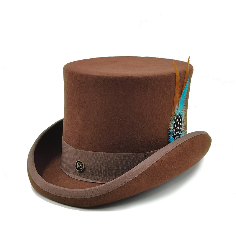 클래식 양모 펠트 대통령 모자 승마 모자 마술 모자 빅 - Women'S Victorian Era Accessories 리뷰 및 가격