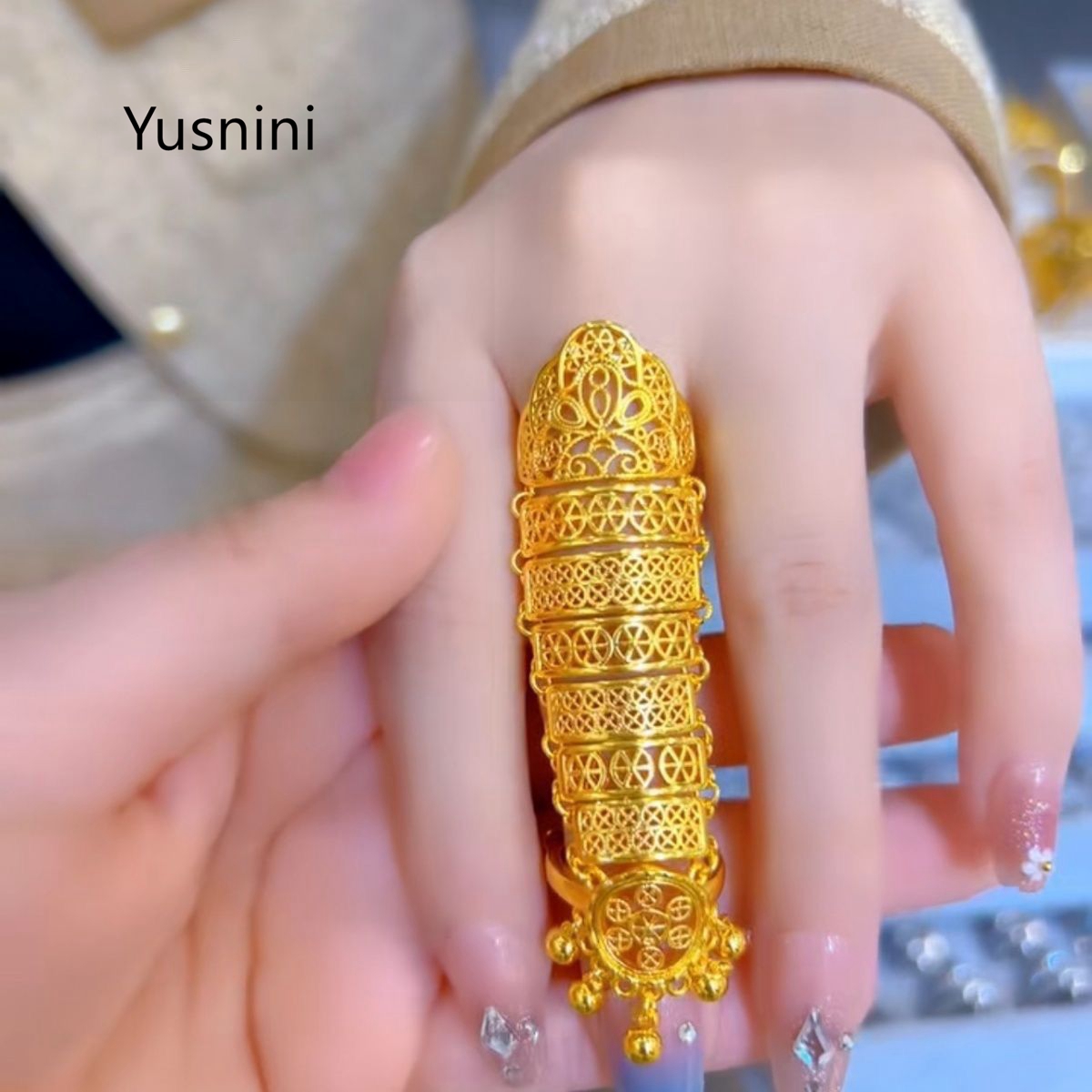 뜨거운 판매 새로운 두바이 쥬얼리 24K 금 도금 속이 - Women Accessories Dubai 리뷰 및 가격