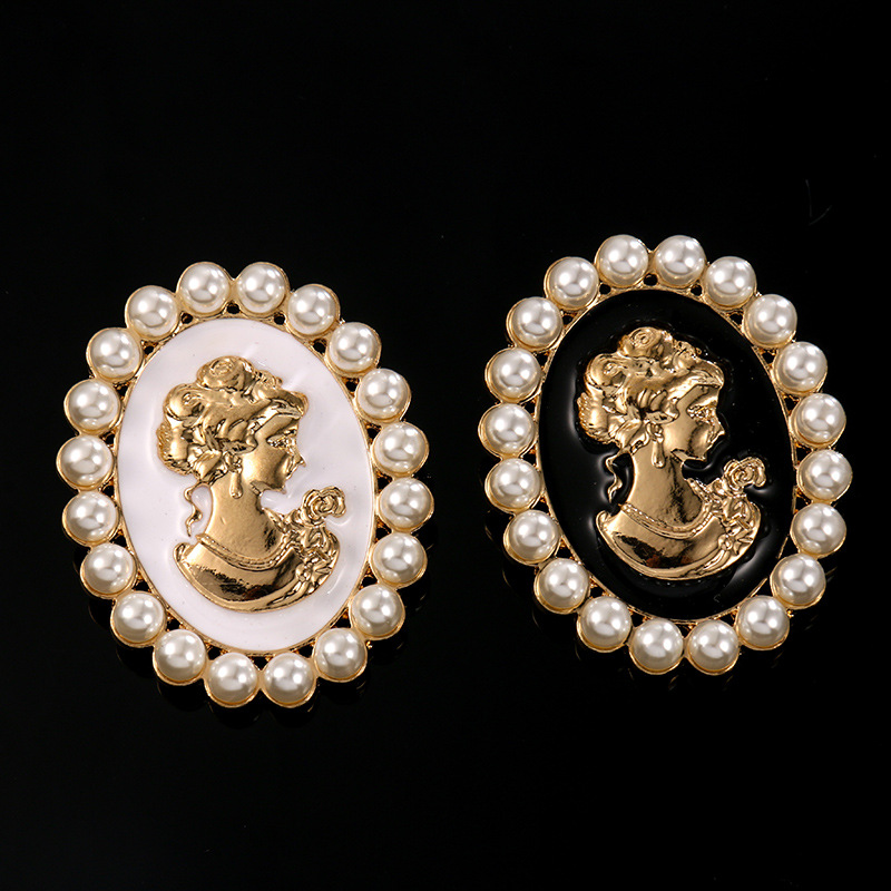 빅토리아 스타일 진주 카메오 브로치 핀, 빈티지 연회  - Women'S Victorian Era Accessories 리뷰 및 가격