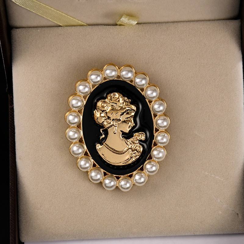 빅토리아 스타일 진주 카메오 브로치 핀, 빈티지 연회  - Women'S Victorian Era Accessories 리뷰 및 가격