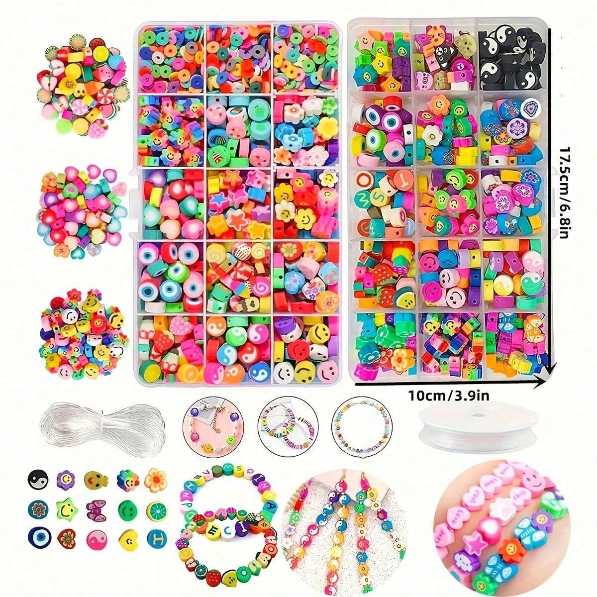 1450/1200/250개 폴리머 클레이 비즈 세트,  - Women Accessories Bracelet 리뷰 및 가격