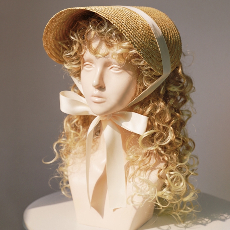 프렌치 스타일 빅토리아 보닛 밀짚 모자, 로리타 걸스  - Women'S Victorian Era Accessories 리뷰 및 가격