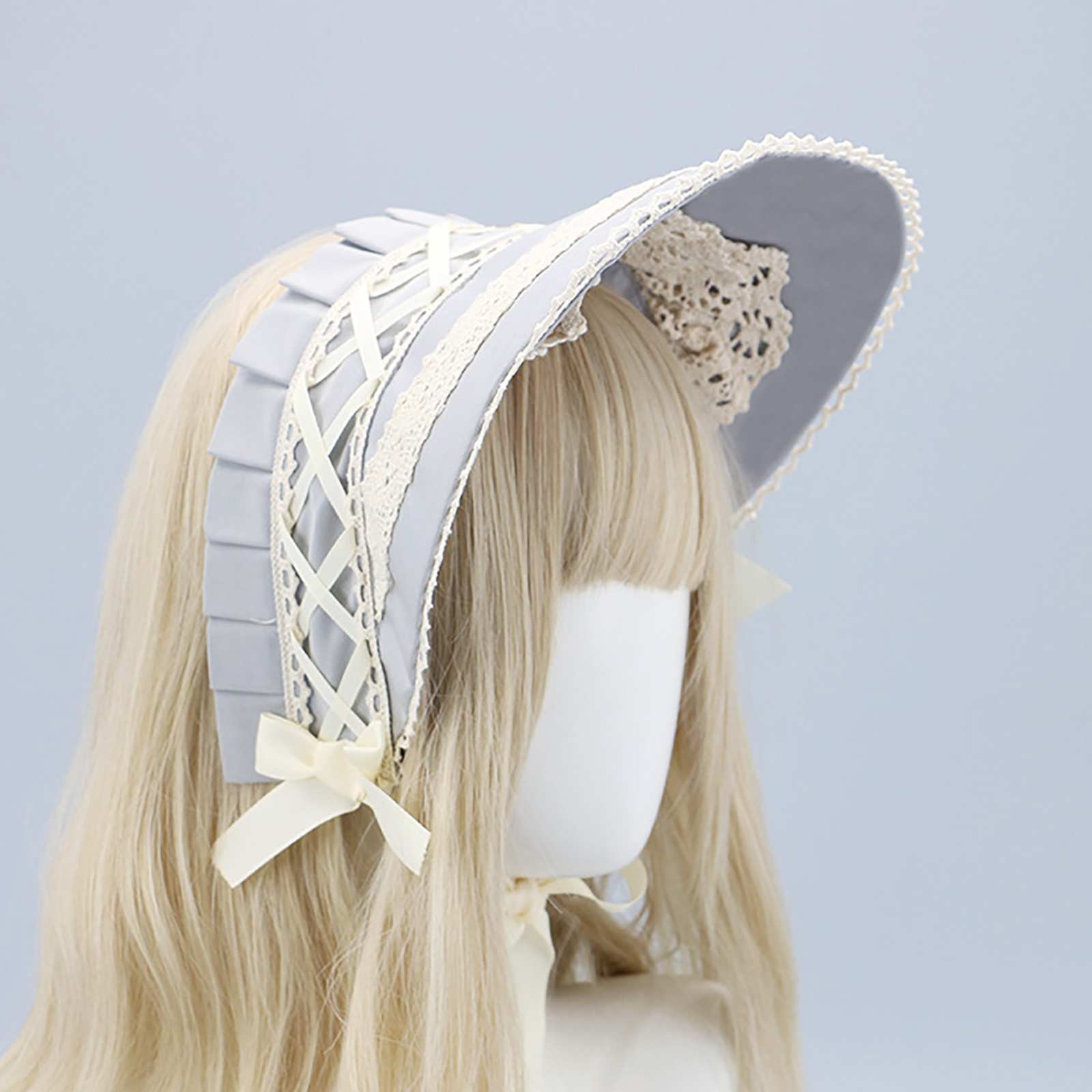 콜로니얼 헤드웨어 빅토리아풍 레이스 보닛 보우 모자 파 - Women'S Victorian Era Accessories 리뷰 및 가격