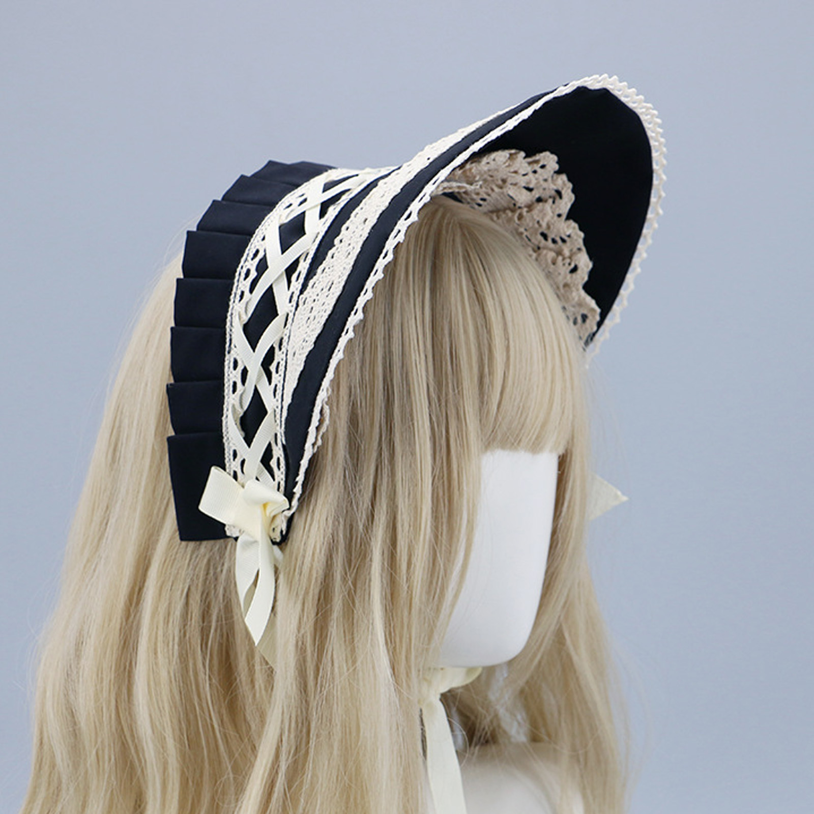 콜로니얼 헤드웨어 빅토리아풍 레이스 보닛 보우 모자 파 - Women'S Victorian Era Accessories 리뷰 및 가격