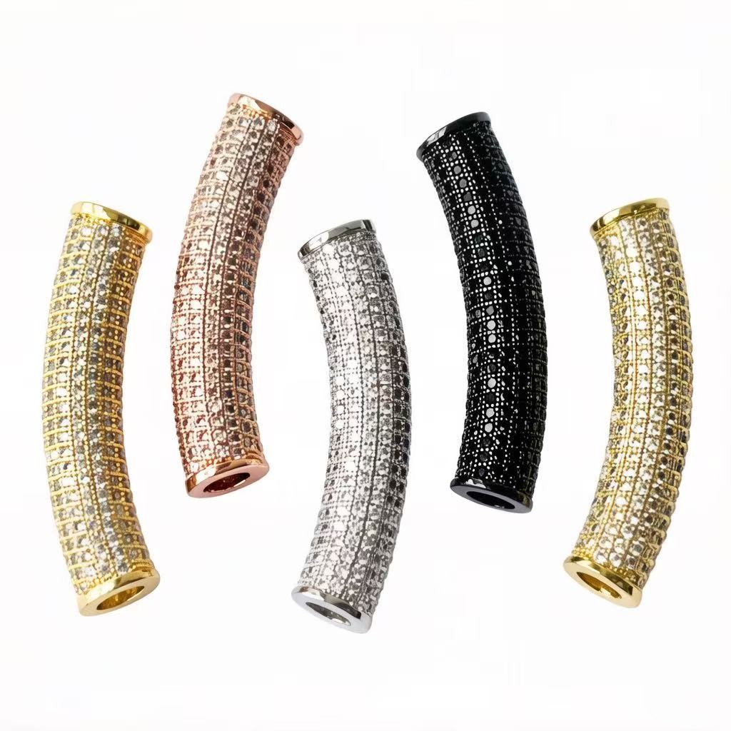 2개/세트 지르코니아 파베 롱 구리 바 골드 실버 도금 - Women Accessories Bracelet 리뷰 및 가격