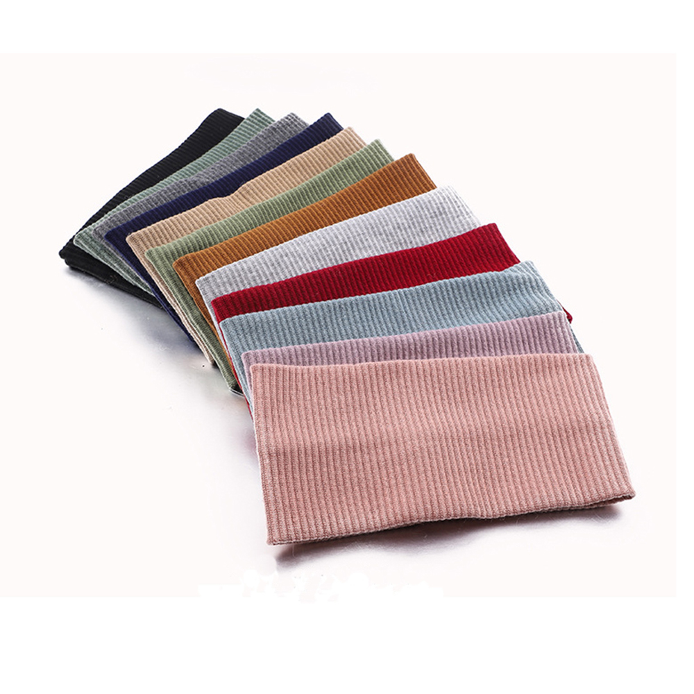 여성 솔리드 컬러 머리띠 요가 뜨개질 탄성 헤어 밴드  - Women'S Yoga Accessories 리뷰 및 가격