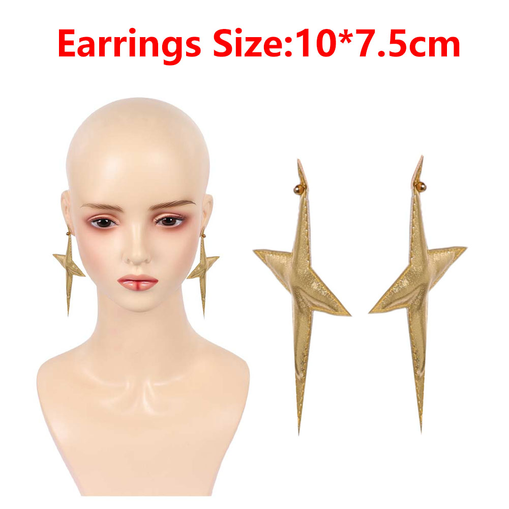 공주 로살리나 코스프레 귀걸이 여성 판타지 골드 인조  - Women Accessories Earrings 리뷰 및 가격