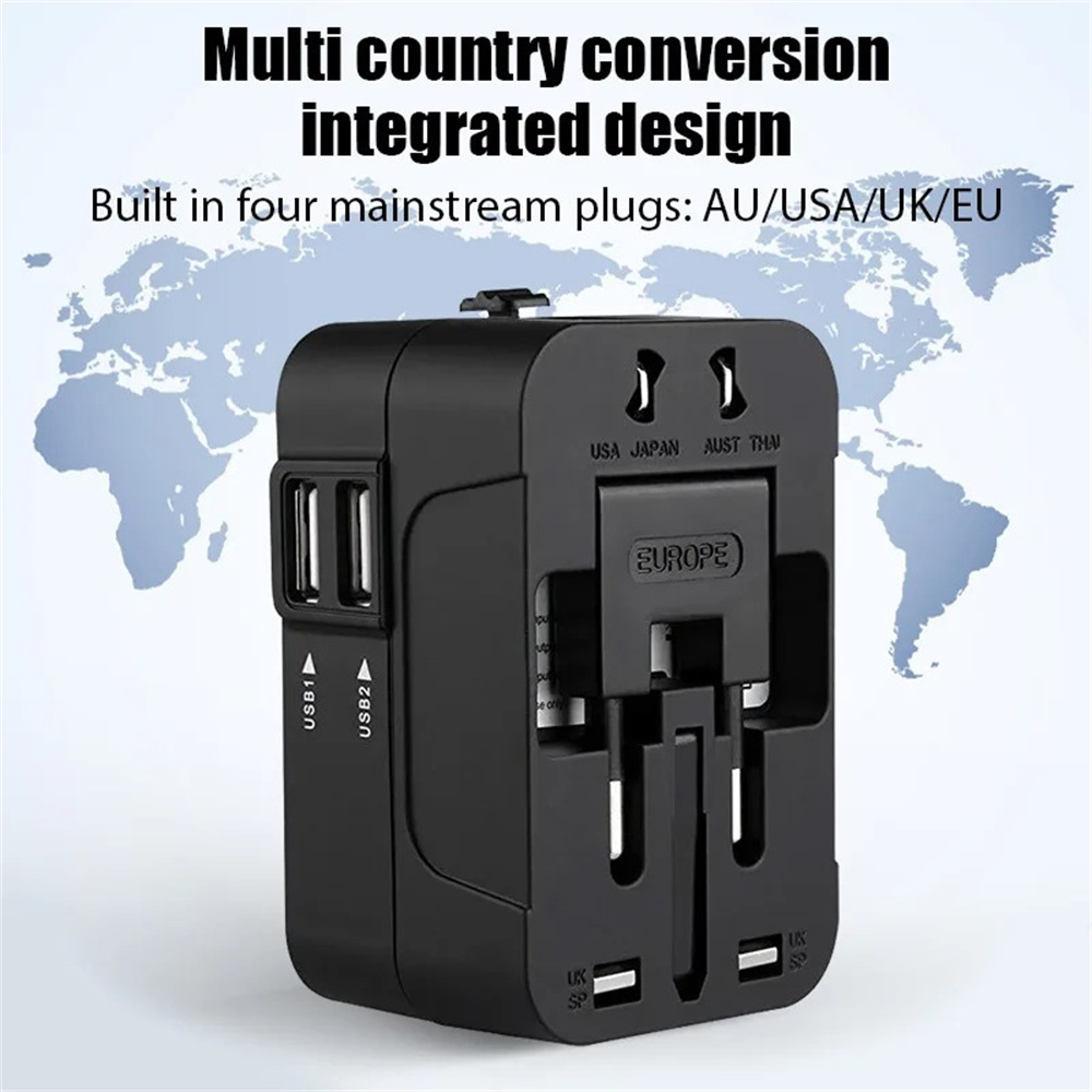 올인원 유니버설 국제 플러그 어댑터 2 USB 포트 1 - Women Accessories In Uk 리뷰 및 가격