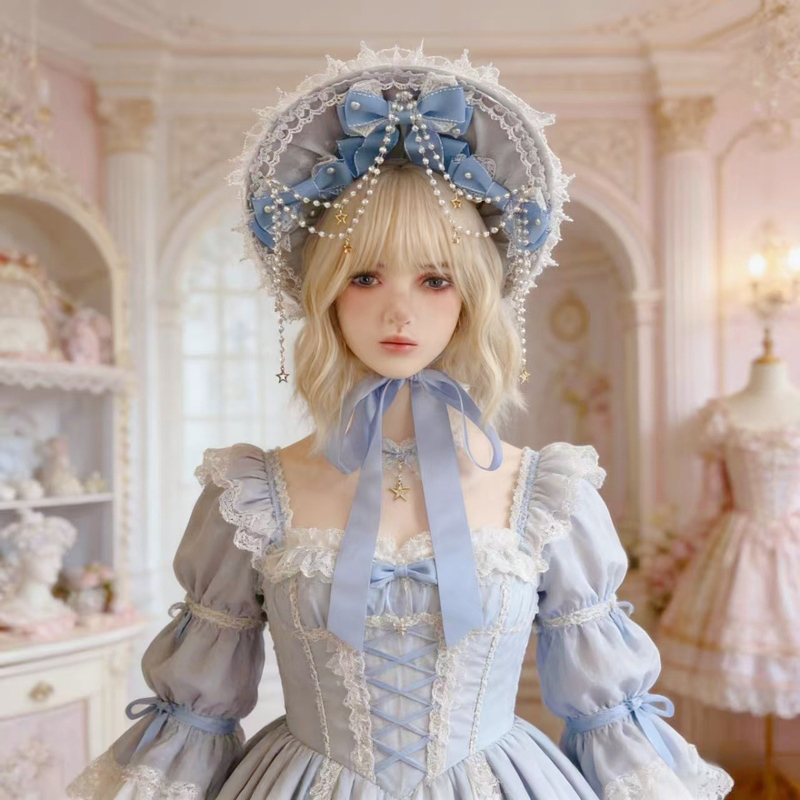 화려한 수제 고딕 로리타 리본 레이스 BNT 모자 여성 - Women'S Victorian Era Accessories 리뷰 및 가격