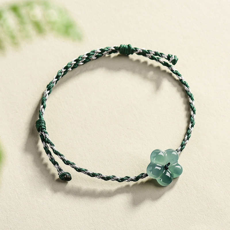 버마산 경옥 꽃 팔찌 천연 옥 참 장식 패션 액세서리  - Women Accessories Bracelet 리뷰 및 가격