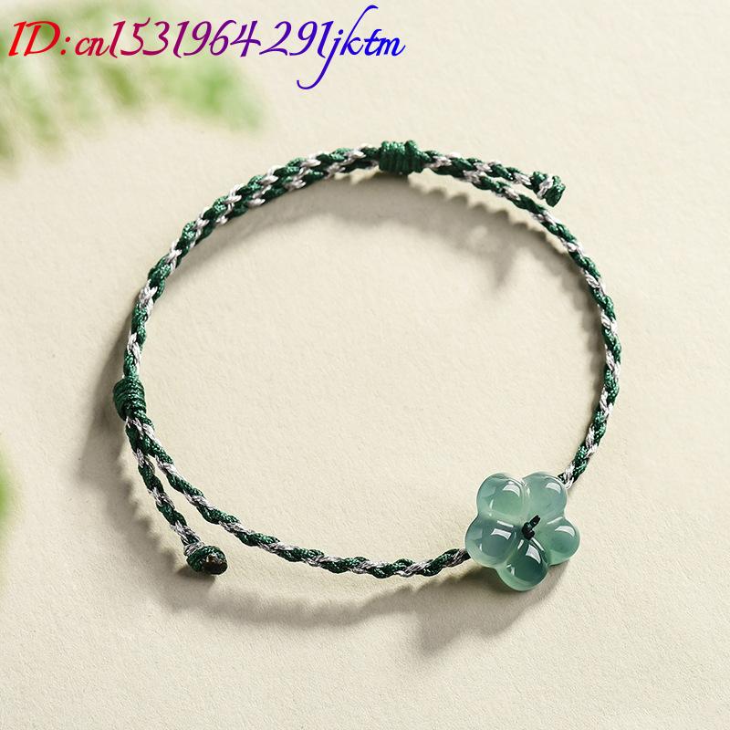 버마산 경옥 꽃 팔찌 천연 옥 참 장식 패션 액세서리  - Women Accessories Bracelet 리뷰 및 가격